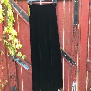 Black Velvet Pants